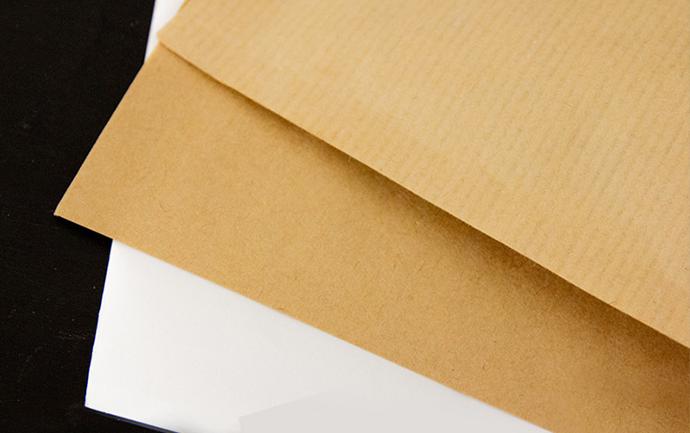Recyclable brown or white kraft Doypack